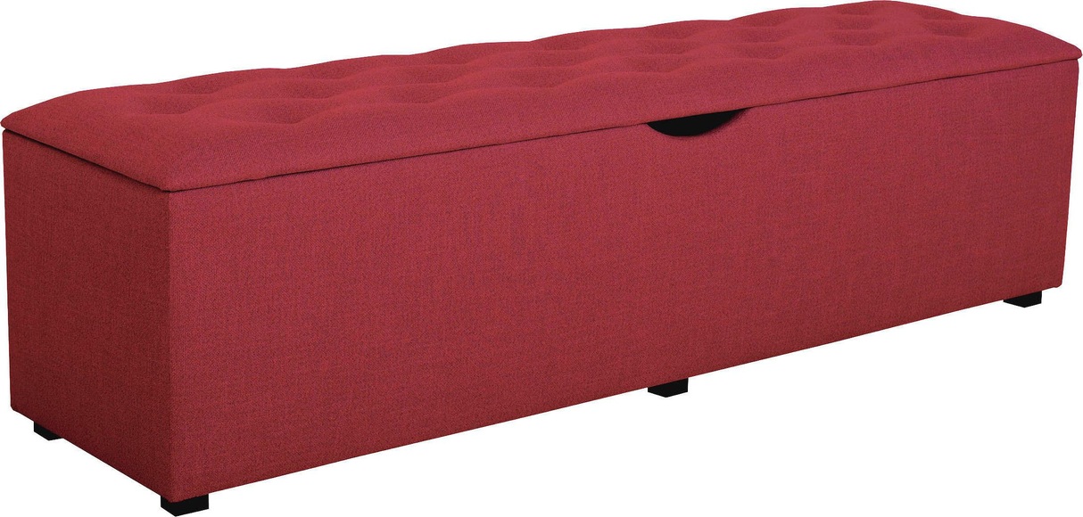 Places of Style Hockerbank »Knobbed«, Hockerbank mit Stauraum, Breite 120 cm und 160 cm