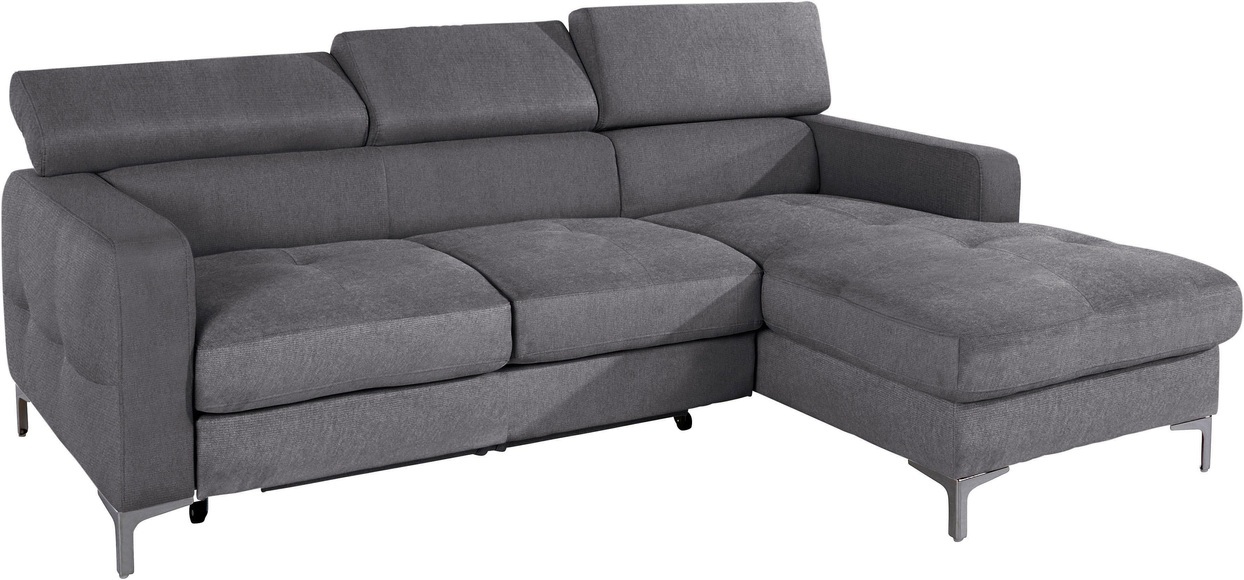 COTTA Ecksofa, inklusive Kopfteilverstellung, wahlweise mit Bettfunktion