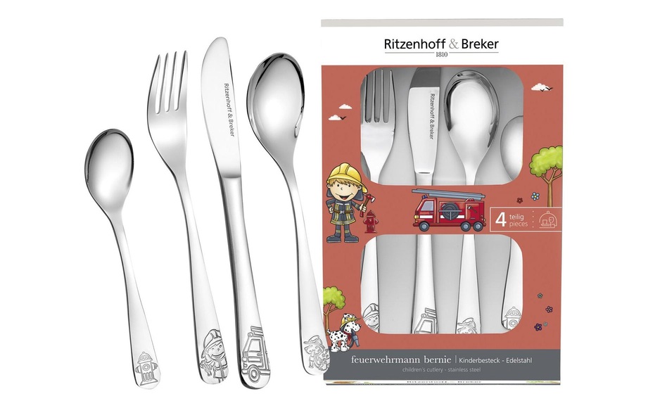 Ritzenhoff & Breker Kinderbesteck »Bernie 4-teilig«, (4 tlg.)