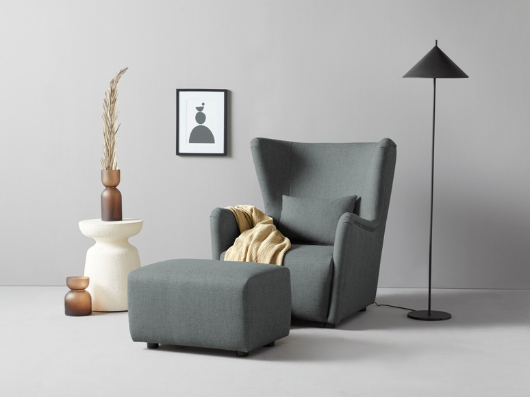 LeGer Home by Lena Gercke Ohrensessel »Levke«, wahlweise mit oder ohne Hocker