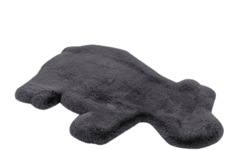 calo-deluxe Kinderteppich »Kids-350«, Motivform, 36 mm Höhe, Kunstfell, Motiv Nilpferd