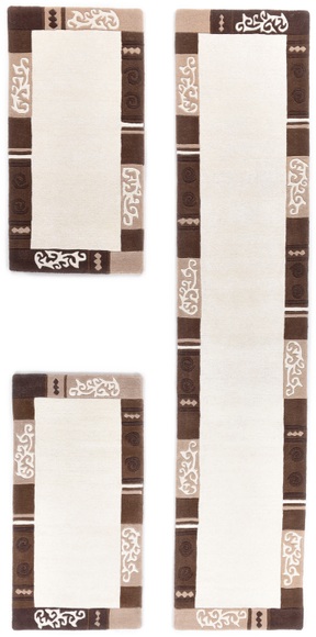 Theko®die Markenteppiche – Wollteppich Ambadi Beige 003