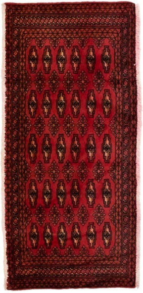 morgenland Wollteppich »Turkaman Teppich handgeknüpft rot«, rechteckig, 8 mm Höhe