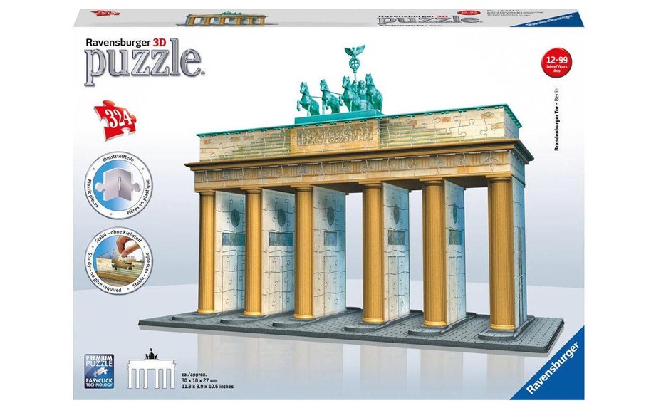 RAVENSBURGER Puzzle 3D 324 Teile Brandenburger Tor-Berlin