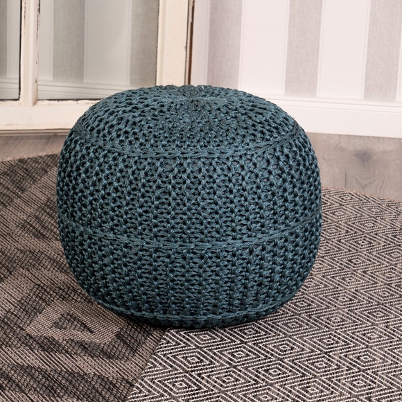 Obsession Sitzkissen »My Pouf Exo«, (1 St.), Sitzhocker, rund, Strickoptik, In- und Outdoor geeignet