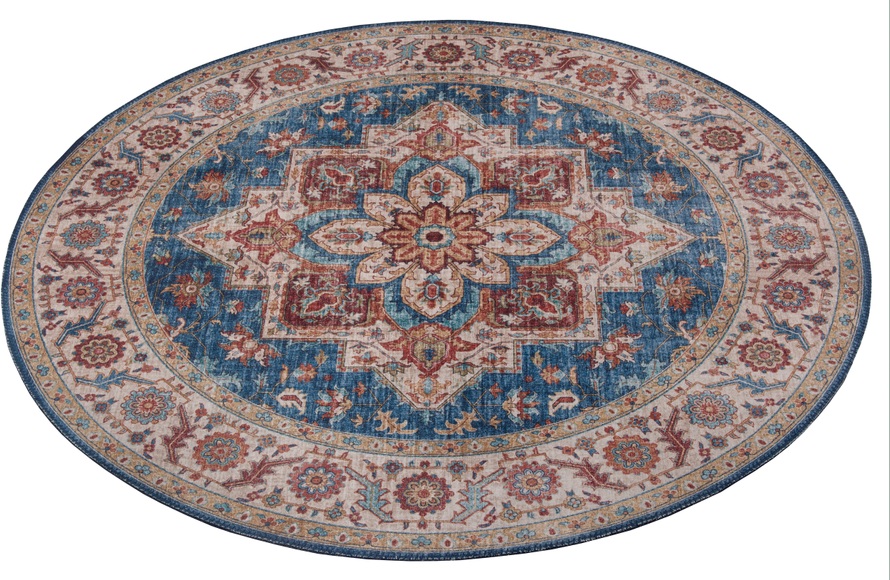 Teppich, »Anthea«, NOURISTAN, rund, Höhe 5 mm, maschinell gewebt