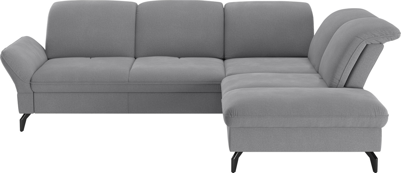 sit&more Ecksofa »Leandro L-Form«, Wahlweise mit Bett-, Kopfteil - und Armlehnfunktion, sowie Stauraum