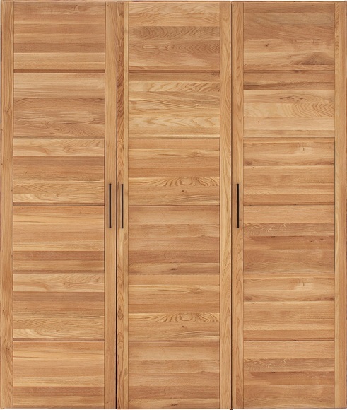 Premium collection by Home affaire Drehtürenschrank »Chamara«, aus massivem Eichenholz, in unterschiedlichen Schrankbreiten erhältlich, Höhe 218 cm