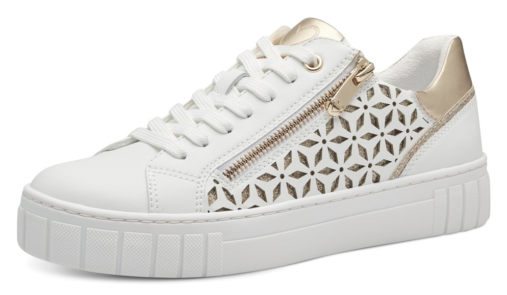 MARCO TOZZI Plateausneaker, mit unterlegtem Lochmuster