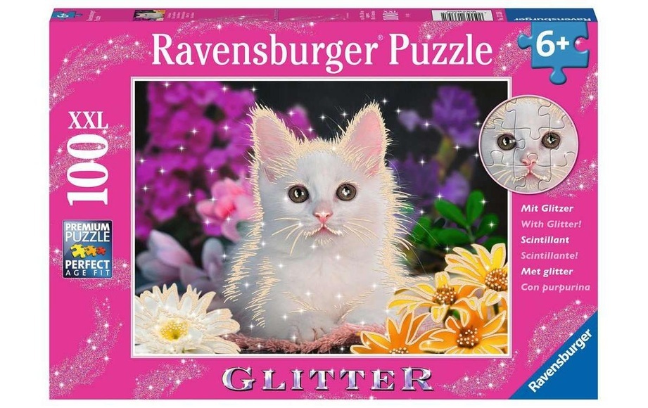 Kinderpuzzle Glitzerkatze