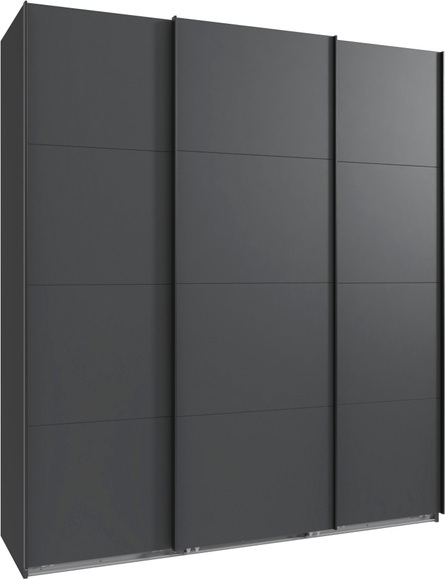 Wimex Kleiderschrank »Mugano, Made in Germany, Lieferung bis in Deine Etage und Stellort«, (wähle Deine Ausstattung: Basic oder Premium!), 3 Schwebetüren, grosse Grössen, mit oder ohne Spiegel, Metallgriffe