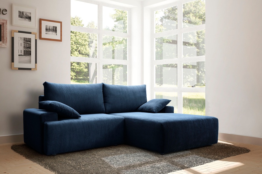 exxpo - sofa fashion Ecksofa, mit Federkern, inklusive Bettfunktion und Bettkasten in verschiedenen Cord-Farben
