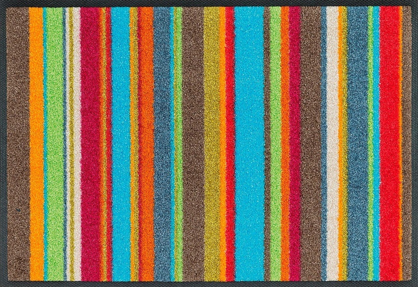 wash+dry by Kleen-Tex Fussmatte »Stripes«, rechteckig, 7 mm Höhe, Fussabstreifer, Fussabtreter, Schmutzfangläufer, Schmutzfangmatte, Schmutzfangteppich, Schmutzmatte, Türmatte, Türvorleger