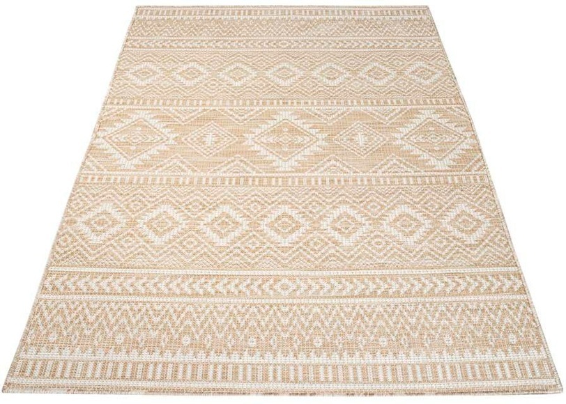 Carpet City Läufer »Palm«, rechteckig, 5 mm Höhe, Wetterfest & UV-beständig, für Balkon, Terrasse, Flur, Küche, flach gewebt