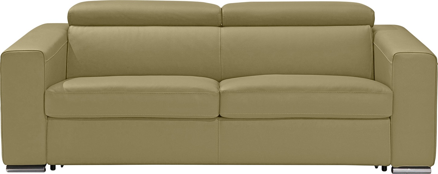 Egoitaliano Schlafsofa »Cabiria«, Sofa inkl. Schlaffunktion, Kopfteile verstellbar, mit Metallfüssen