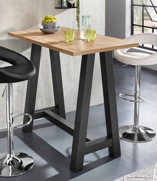 Bartisch, Gestell in A-Form (Breite 120 oder 140 cm)