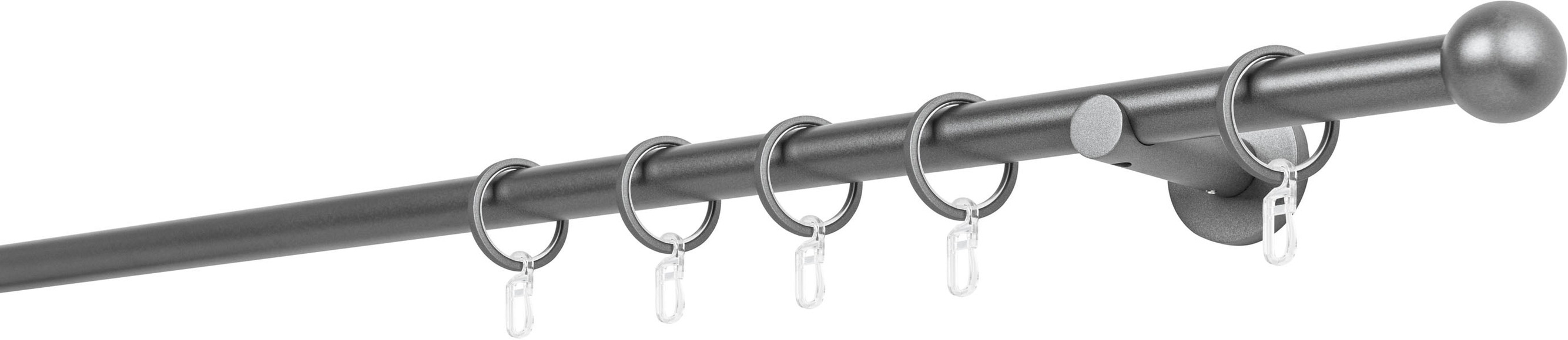 mydeco Gardinenstange »20mm Ball Wandträger 6,5 cm«, Fixmass