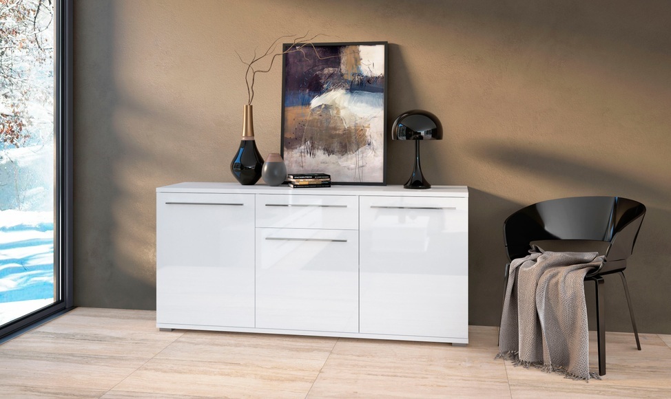 Places of Style Kommode »Piano«, UV lackiert, Soft-Close Funktion