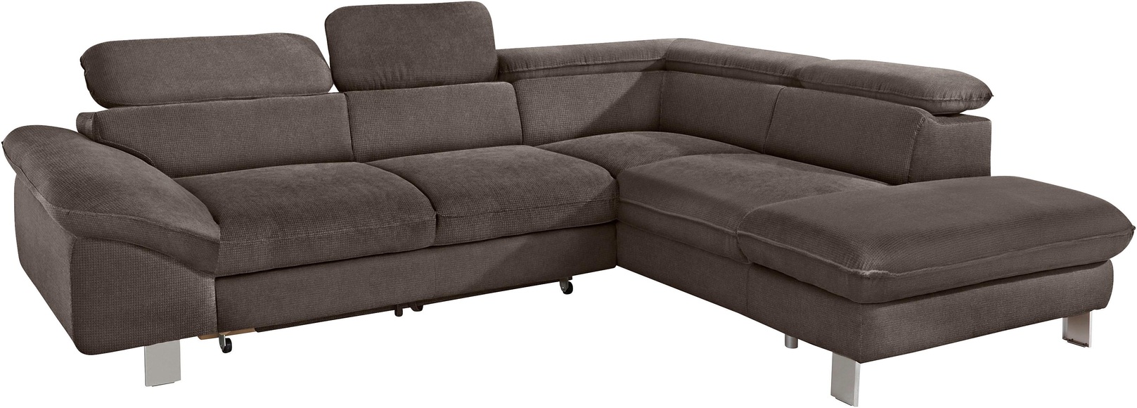 COTTA Ecksofa, mit Kopf- bzw. Rückenverstellung, wahlweise mit Bettfunktion und Bettkasten