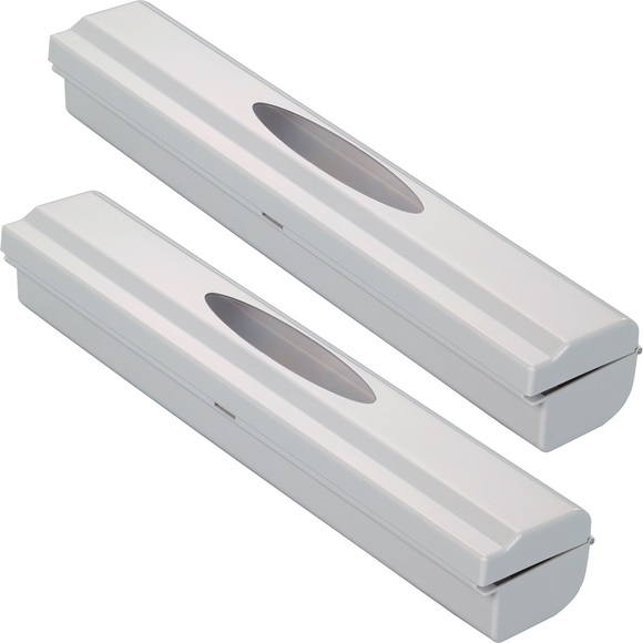 WENKO Folienspender »Perfect Cutter«, (Set, 2 St.), für Folienrollen bis 33 cm Breite, für Alufolien und Frischhaltefolien
