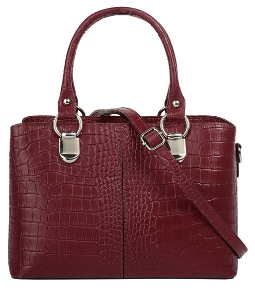 Cluty Umhängetasche, (1 tlg.), echt Leder, Made in Italy