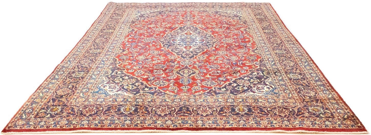 morgenland Wollteppich »Maschad Teppich handgeknüpft rot«, rechteckig, 8 mm Höhe
