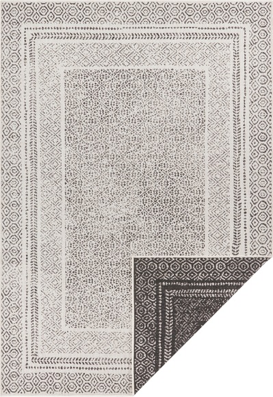 Home affaire Teppich »Bernard«, rechteckig, 5 mm Höhe, In-und Outdoor geeignet, Wohnzimmer, Balkon, Terrasse, Garten, Robust, Pflegeleicht, Flachgewebe, Wendeteppich