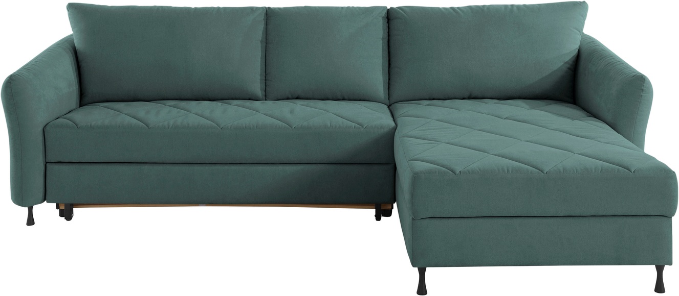 exxpo - sofa fashion Ecksofa, Steppung im Sitzbereich, Wahlweise mit Bettfunktion und Bettkasten