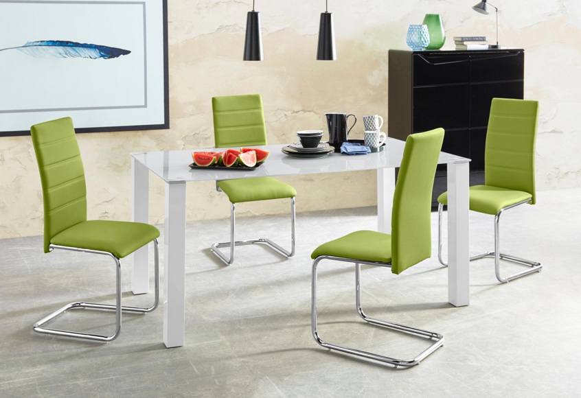 my home Essgruppe, (Set, 5 tlg.), mit Glastisch