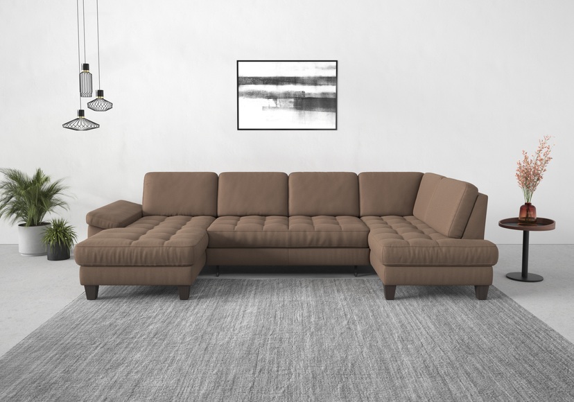 sit&more Wohnlandschaft, wahlweise mit Bettfunktion, Bettkasten, Sitztiefenverstellung