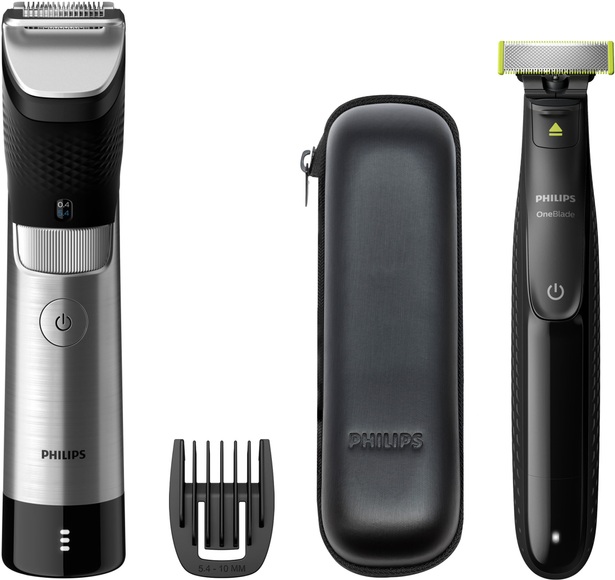 PHILIPS BT9810/90 - Bartschneider (Silber/Schwarz)