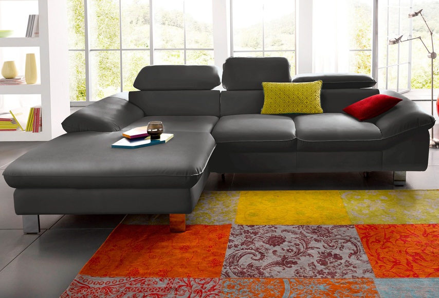 COTTA Ecksofa, Kopf bzw. Rückenverstellung, wahlweise mit Bettfunktion und Bettkasten