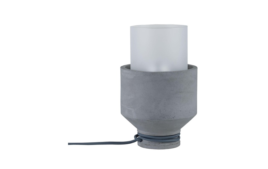 Tischlampe LED E27 20 W EEK: abhängig v. Leuchtmittel (A++ - E) Paulmann Neordic Helin 79619 Beton-Grau, Satin