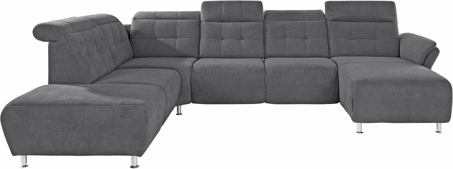 Places of Style Wohnlandschaft »Manhattan«, 2 Sitze mit elektrischer Relaxfunktion, verstellbare Armlehnen