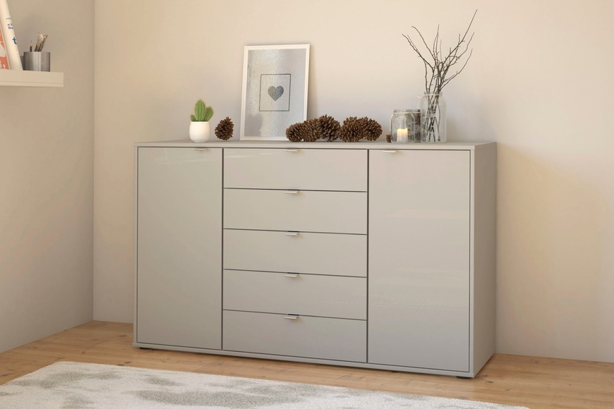 WIEMANN Kombikommode »Nizza«, vormontiert, mit Soft-Close und Glasfront