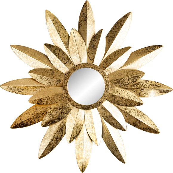 Spiegelprofi GmbH Wandspiegel »STAR rund«, (1 St.), Ø60 cm, Aluminium-Spiegelglas