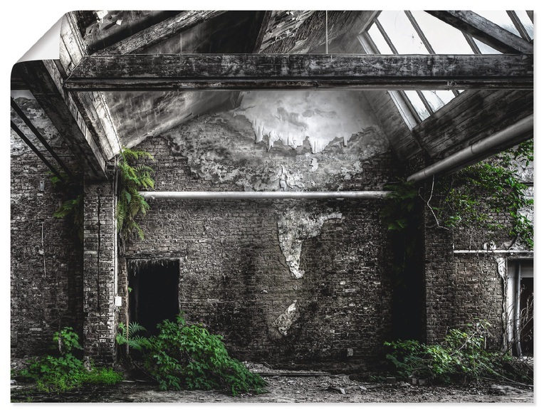 Artland Wandbild »Lost Place - alte Fabrik«