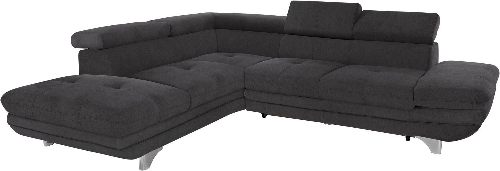 COTTA Ecksofa, inklusive Kopf- und Armteilverstellung, wahlweise mit Bettfunktion