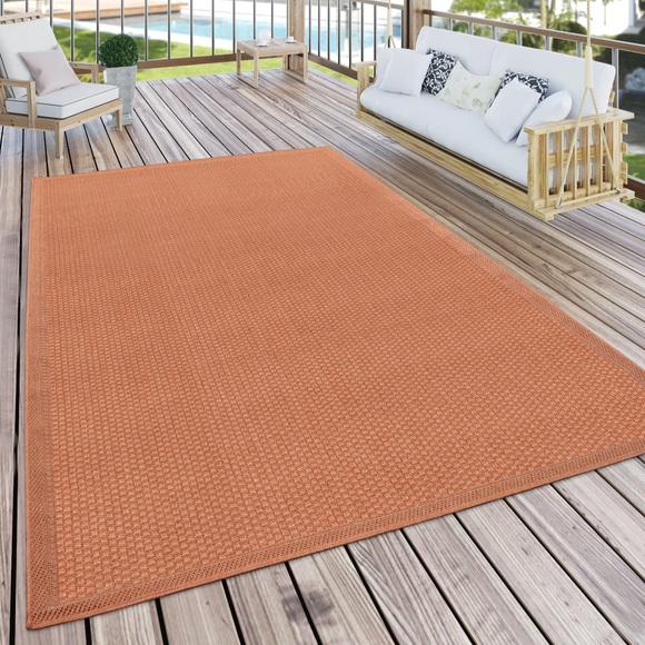 Paco Home Teppich »Timber 125«, rechteckig, 4 mm Höhe, Flachgewebe, Sisal Optik, In- und Outdoor geeignet, ideal im Wohnzimmer & Schlafzimmer