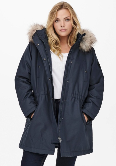 ONLY CARMAKOMA Parka »CARIRENA«, mit Kapuze, mit Fellimitat an der Kapuze