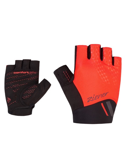 Ziener Caitilin Fahrradhandschuhe Damen orange/schwarz 2022 6,5 Rennvelo Handschuhe