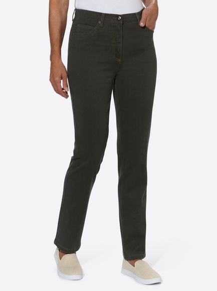 Casual Looks Jeans mit festem Bund und Gürtelschlaufen