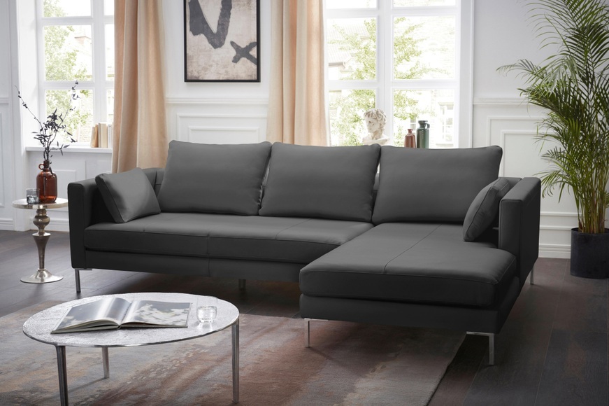 Alte Gerberei Ecksofa »Marinus«, mit schmalen Lehnen, inklusive Rückenkissen & Armlehnkissen