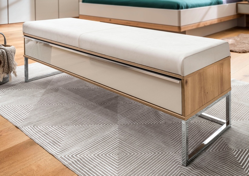 Dieter Knoll - Bank BARCELONA - Textilleder - 141/43/50 cm