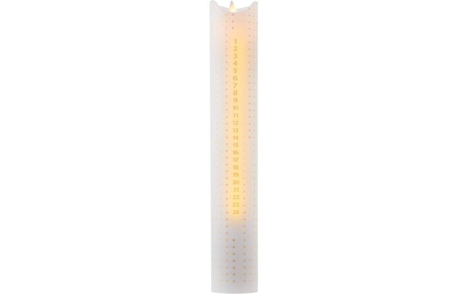Sirius LED-Kerze Advent Calendar Weiss, 29