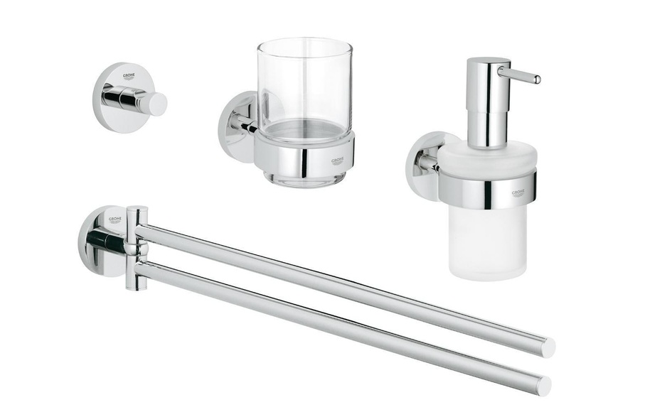 GROHE Bad-Accessoire Set Lavabo Essentials 4in1