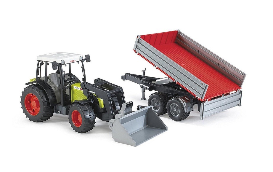 Bruder Claas Nectis 267F + Frontlader + Anhänger