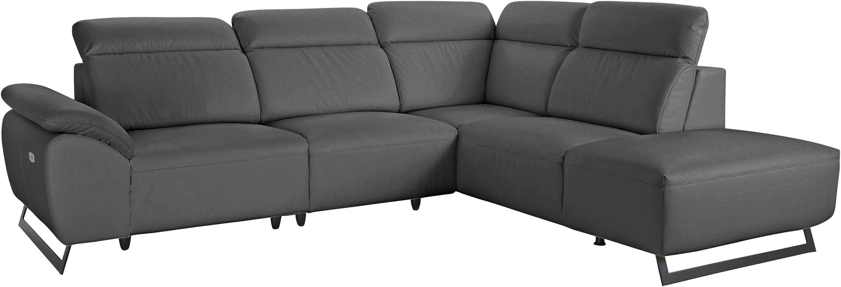 COTTA Ecksofa, inklusive Kopfteilverstellung, wahlweise mit elektrischen Relaxfunktionen