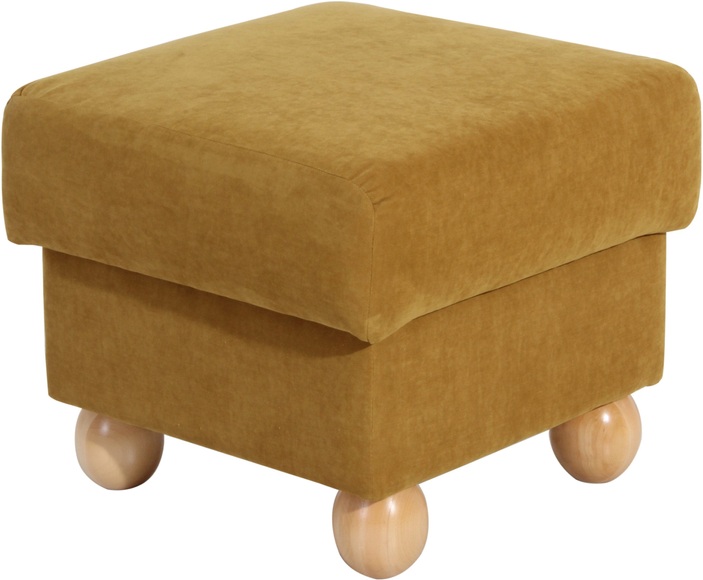 Max Winzer® Hocker »Malmö«, mit Holz-Kugelfüssen