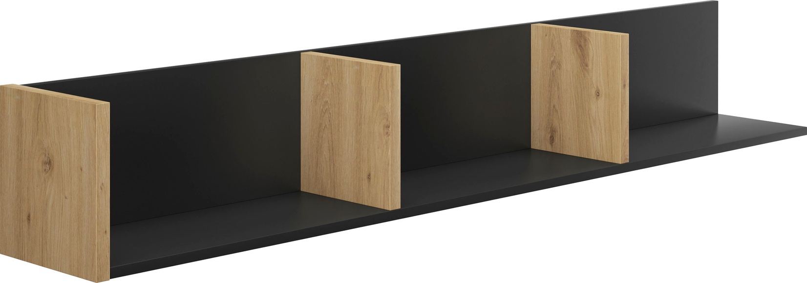Regal RAFAËL 40x160x24cm spanplatte schwarz